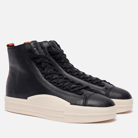 Мужские кроссовки Y-3 Yuben Mid Сore Black/Core Black/Fox Orange