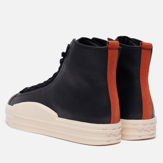 Мужские кроссовки Y-3 Yuben Mid Сore Black/Core Black/Fox Orange