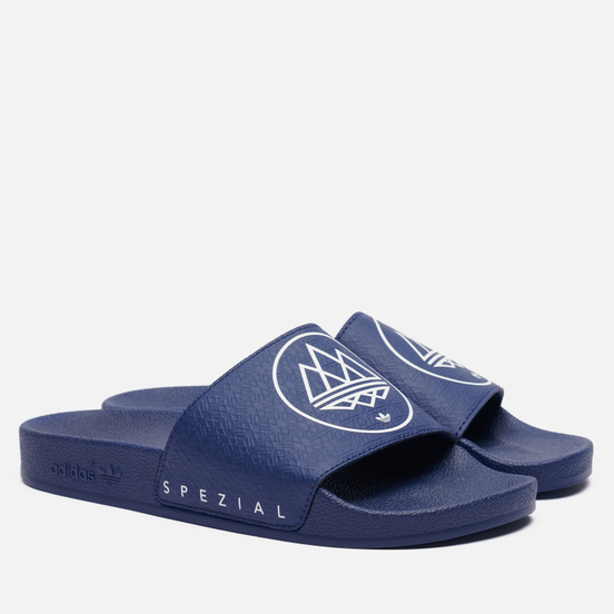 Мужские сланцы adidas Spezial Adilette Dark Blue/White
