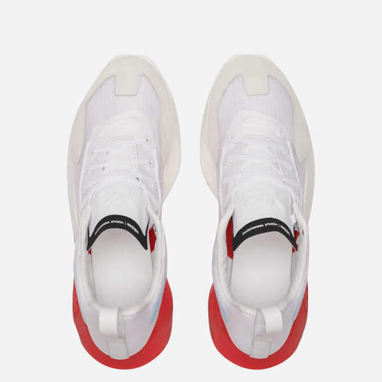Кроссовки Y-3 Orisan Chalk White/Red/Signal Cyan