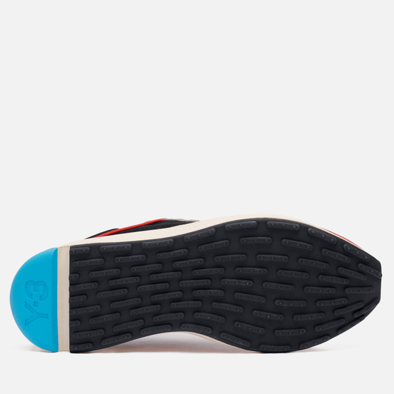 Кроссовки Y-3 Shiku Run Black/Signal Cyan/Red