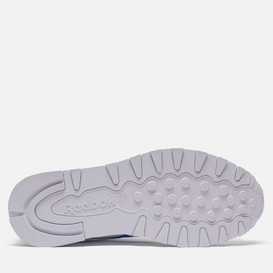 Кроссовки Reebok Classic Leather White/Horizon Blue/Vector Navy