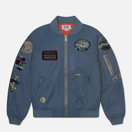 фото Мужская куртка бомбер thisisneverthat x felix the cat tnt, цвет синий, размер s