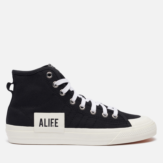 Кеды adidas Originals x Alife Nizza High Core Black/Off White/Off White