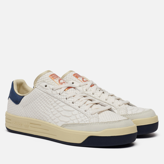 Мужские кроссовки adidas Consortium Rod Laver Reptile Deboss Leather Core White/Core White/Collegiate Navy