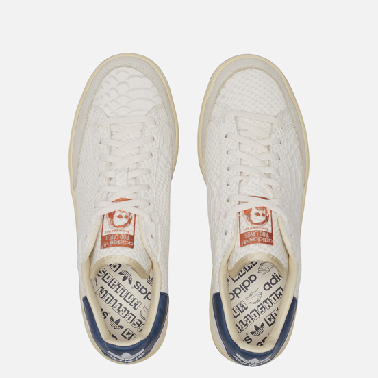 Мужские кроссовки adidas Consortium Rod Laver Reptile Deboss Leather Core White/Core White/Collegiate Navy