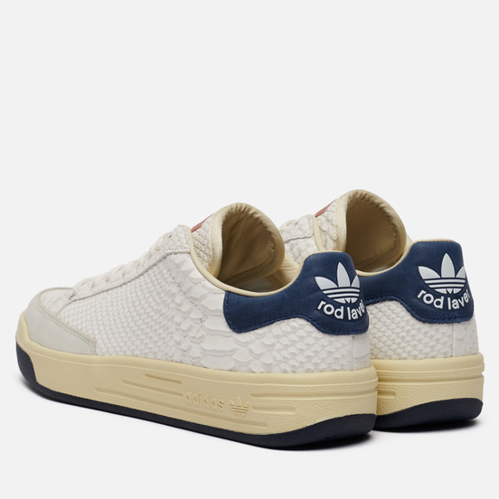 Мужские кроссовки adidas Consortium Rod Laver Reptile Deboss Leather Core White/Core White/Collegiate Navy