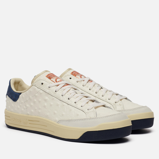 Мужские кроссовки adidas Consortium Rod Laver Ostrich Deboss Leather Core White/Core White/Collegiate Navy