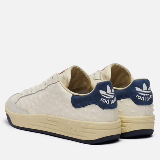 Мужские кроссовки adidas Consortium Rod Laver Ostrich Deboss Leather Core White/Core White/Collegiate Navy