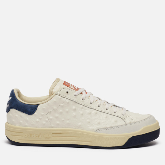 Мужские кроссовки adidas Consortium Rod Laver Ostrich Deboss Leather Core White/Core White/Collegiate Navy