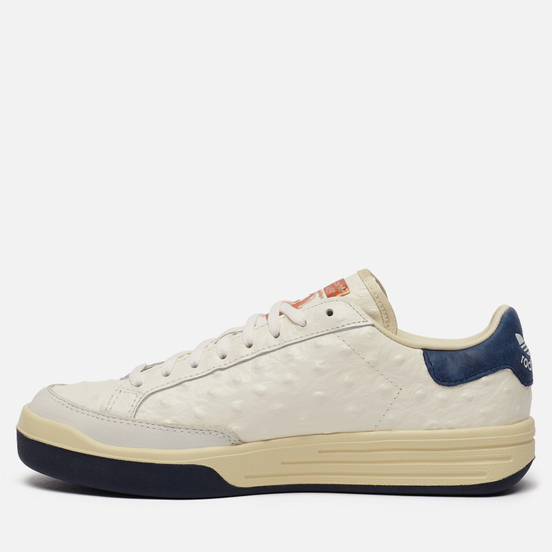 Мужские кроссовки adidas Consortium Rod Laver Ostrich Deboss Leather Core White/Core White/Collegiate Navy