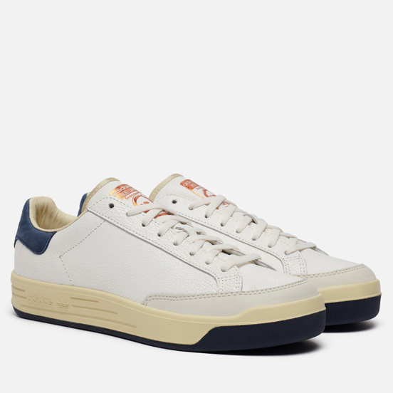Мужские кроссовки adidas Consortium Rod Laver Cracked Leather Core White/Core White/Collegiate Navy