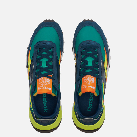 Кроссовки Reebok Classic Leather Legacy Mineral Blue/Court Green/Solar Yellow