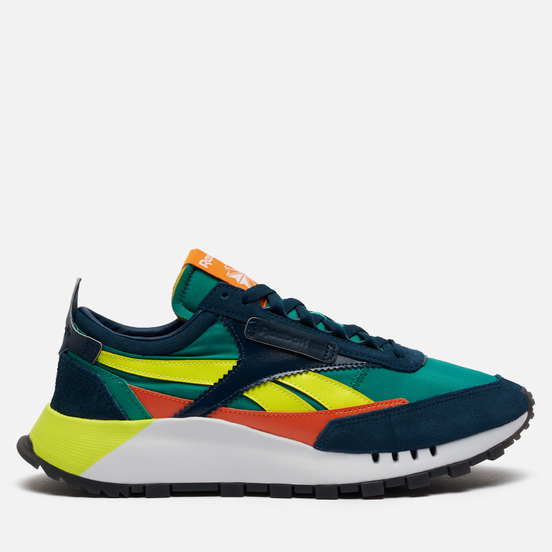 Кроссовки Reebok Classic Leather Legacy Mineral Blue/Court Green/Solar Yellow