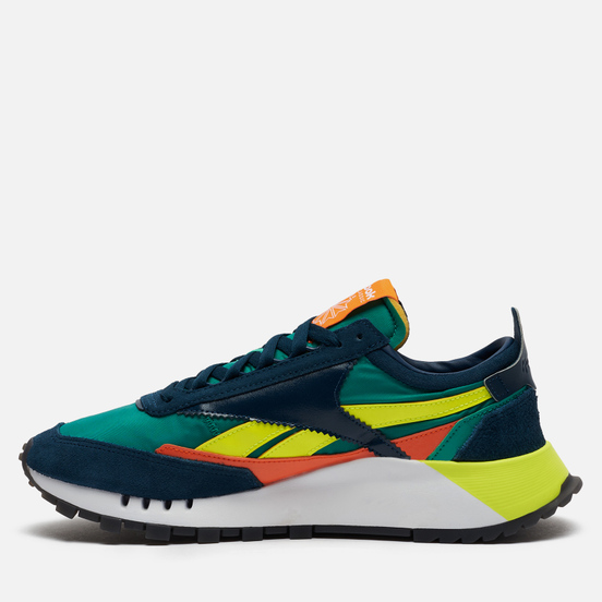 Кроссовки Reebok Classic Leather Legacy Mineral Blue/Court Green/Solar Yellow