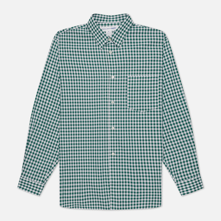 Мужская рубашка Comme des Garcons SHIRT Forever Gingham, цвет зелёный, размер L