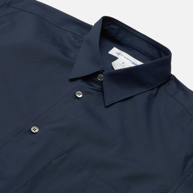 Мужская рубашка Comme des Garcons SHIRT, цвет синий, размер S FZ-B011-PER-2 Forever Wide Сlassic Cotton Poplin - фото 2