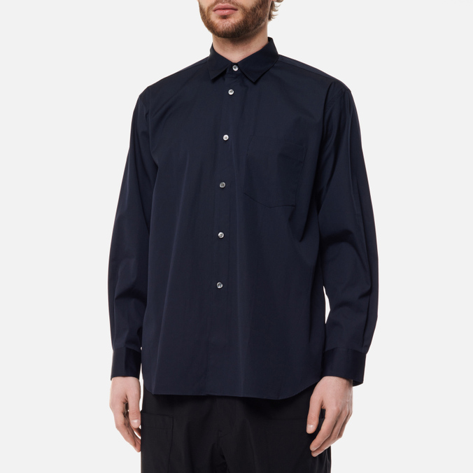 Мужская рубашка Comme des Garcons SHIRT, цвет синий, размер S FZ-B011-PER-2 Forever Wide Сlassic Cotton Poplin - фото 3