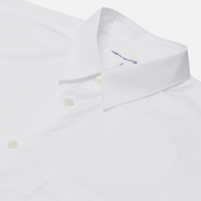 Мужская рубашка Comme des Garcons SHIRT, цвет белый, размер L FZ-B011-PER-3 Forever Wide Сlassic Cotton Poplin - фото 2