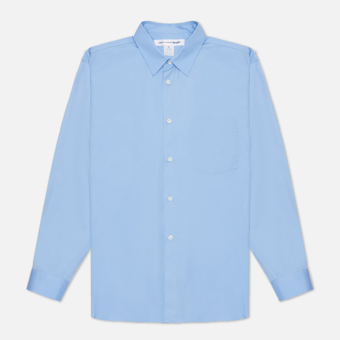 Мужская рубашка Comme des Garcons SHIRT, цвет голубой, размер M FZ-B011-PER-6 Forever Wide Сlassic Cotton Poplin - фото 1
