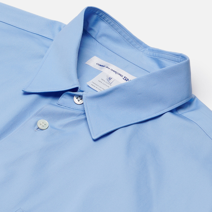 Мужская рубашка Comme des Garcons SHIRT, цвет голубой, размер M FZ-B011-PER-6 Forever Wide Сlassic Cotton Poplin - фото 2