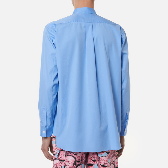 Мужская рубашка Comme des Garcons SHIRT, цвет голубой, размер M FZ-B011-PER-6 Forever Wide Сlassic Cotton Poplin - фото 4