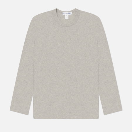 Мужской лонгслив Comme des Garcons SHIRT Forever Printed Logo Back, цвет серый, размер L