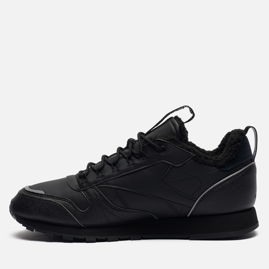 Мужские кроссовки Reebok Classic Leather Low Winter Black/Black/Hivior