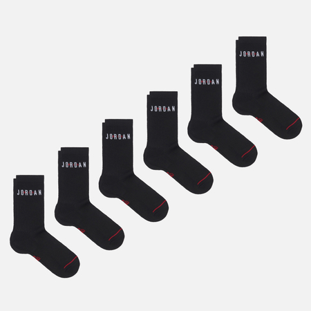 Комплект носков Jordan Everyday Crew 6-Pack, цвет комбинированный, размер L (42-46 EU)
