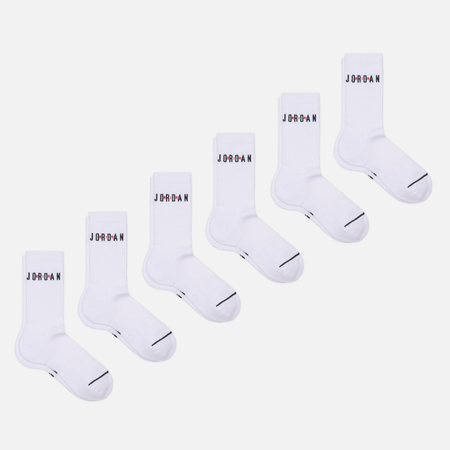 Комплект носков Jordan Everyday Crew 6-Pack, цвет белый, размер 38-42 EU