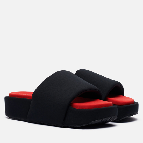 Сланцы Y-3 Slide Black/Black/Red