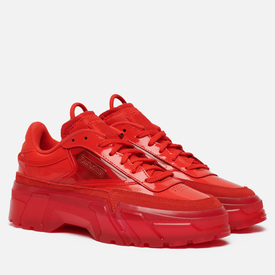 Женские кроссовки Reebok x Cardi B Club C Instinct Red/Instinct Red/Clear