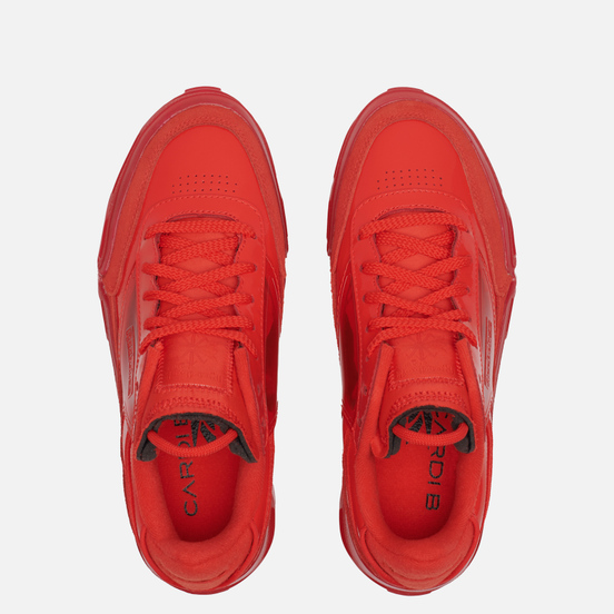 Женские кроссовки Reebok x Cardi B Club C Instinct Red/Instinct Red/Clear