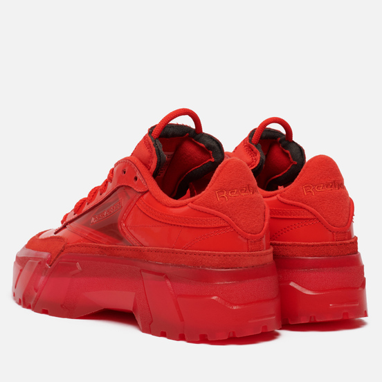 Женские кроссовки Reebok x Cardi B Club C Instinct Red/Instinct Red/Clear
