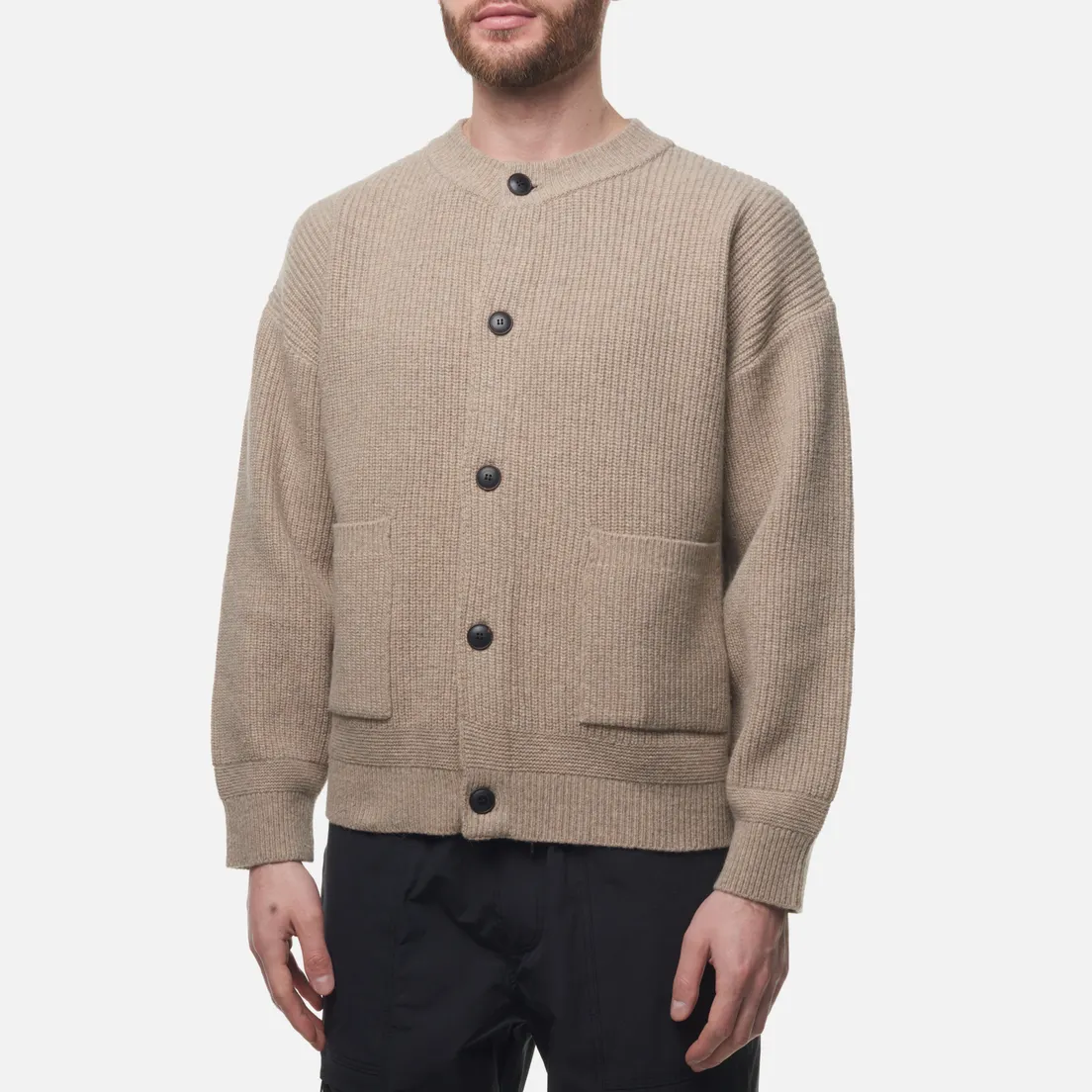 FrizmWORKS Мужской кардиган Heavy Wool Round