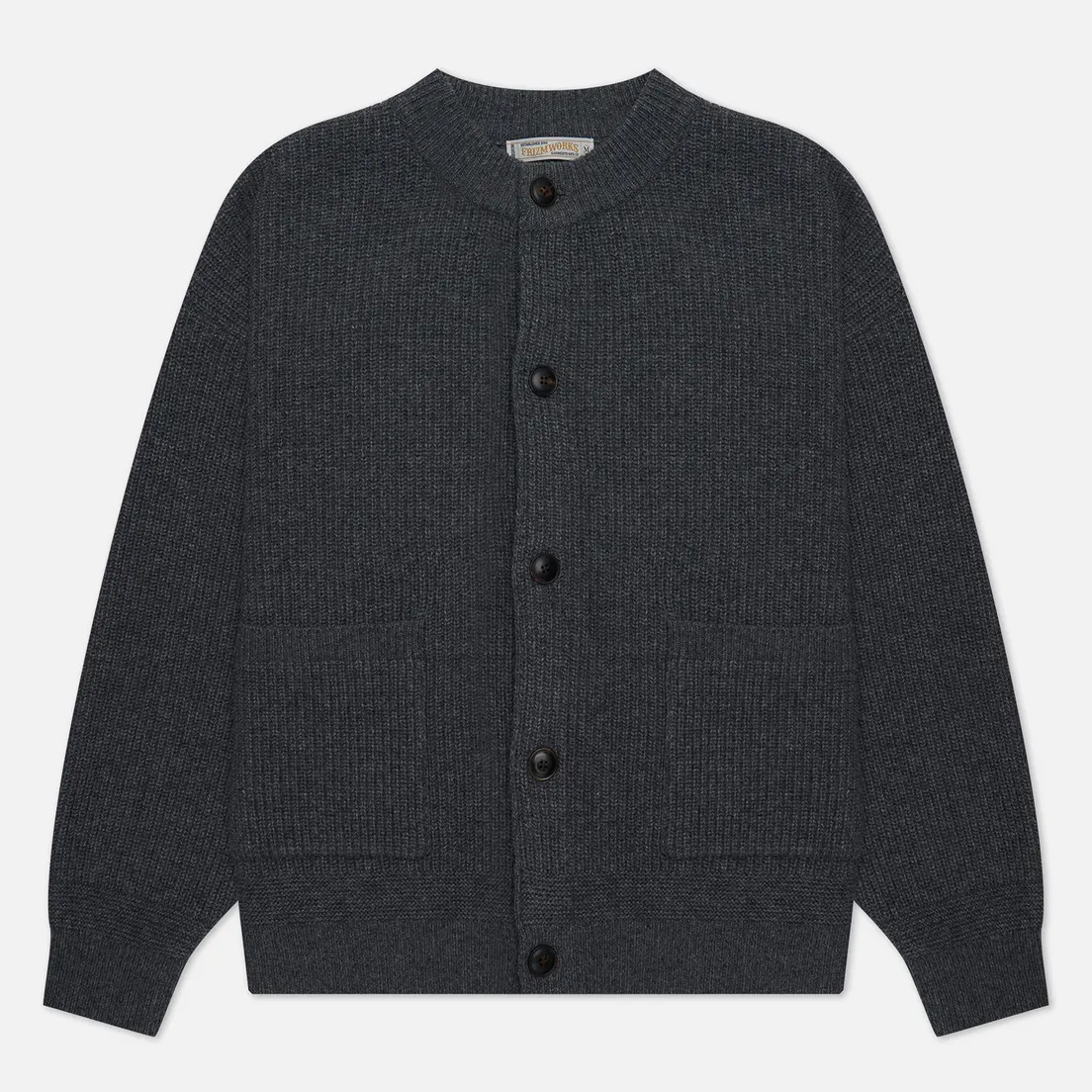 FrizmWORKS Мужской кардиган Heavy Wool Round