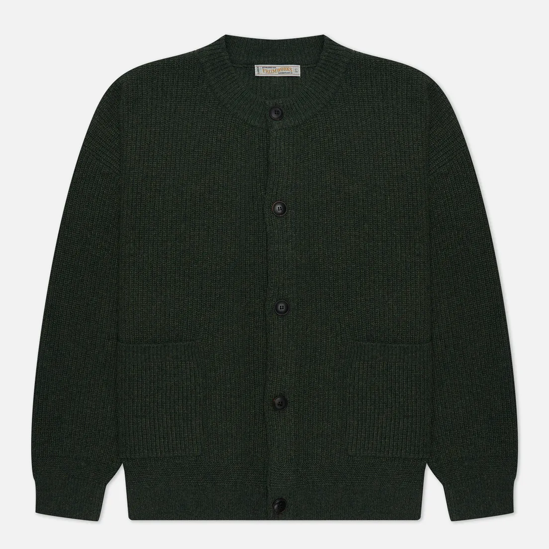 FrizmWORKS Мужской кардиган Heavy Wool Round
