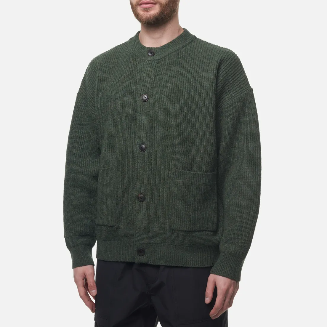 FrizmWORKS Мужской кардиган Heavy Wool Round