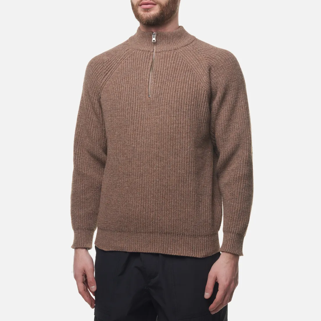 FrizmWORKS Мужской свитер Half Zip Mock Neck