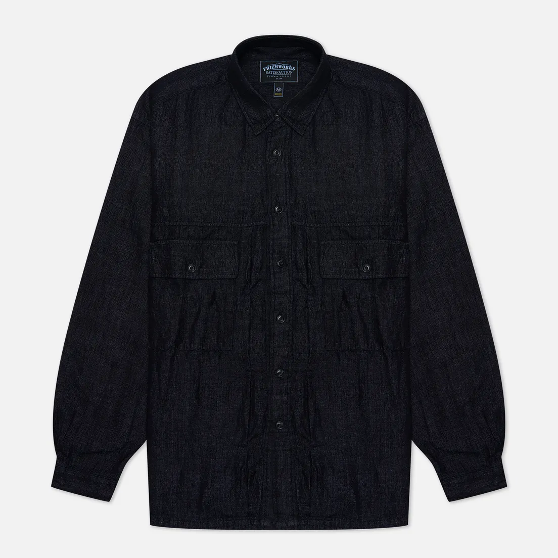 FrizmWORKS Мужская рубашка Denim Trucker Oversized