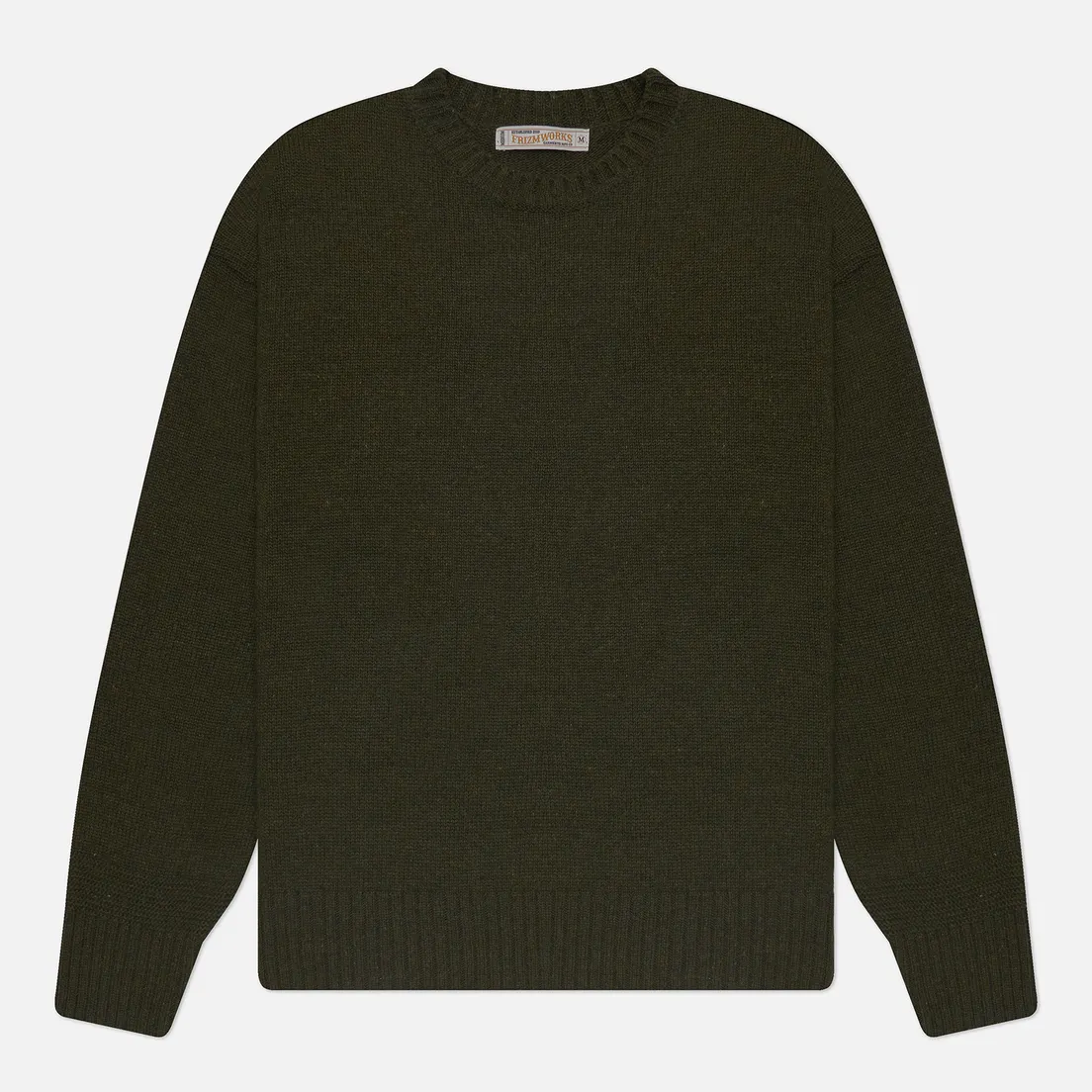 FrizmWORKS Мужской свитер Wool Elbow Block