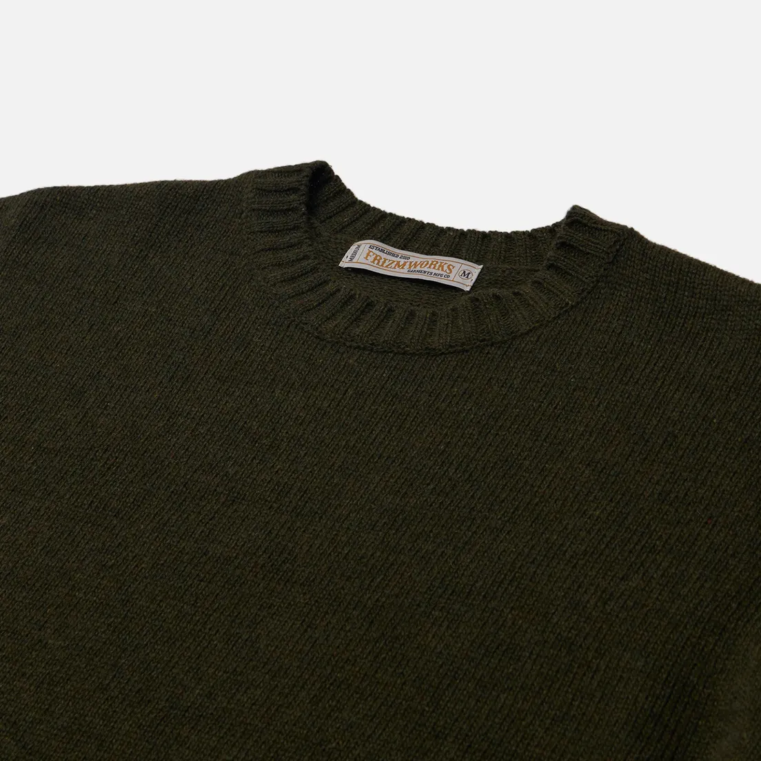 FrizmWORKS Мужской свитер Wool Elbow Block