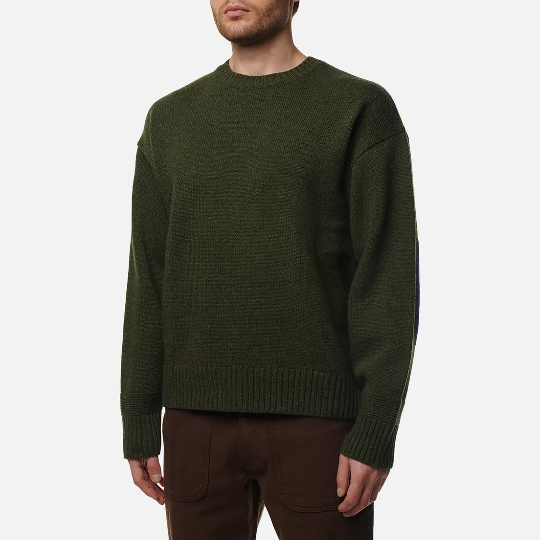 FrizmWORKS Мужской свитер Wool Elbow Block