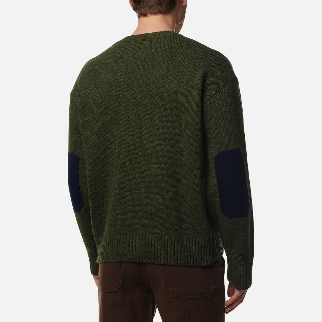 FrizmWORKS Мужской свитер Wool Elbow Block
