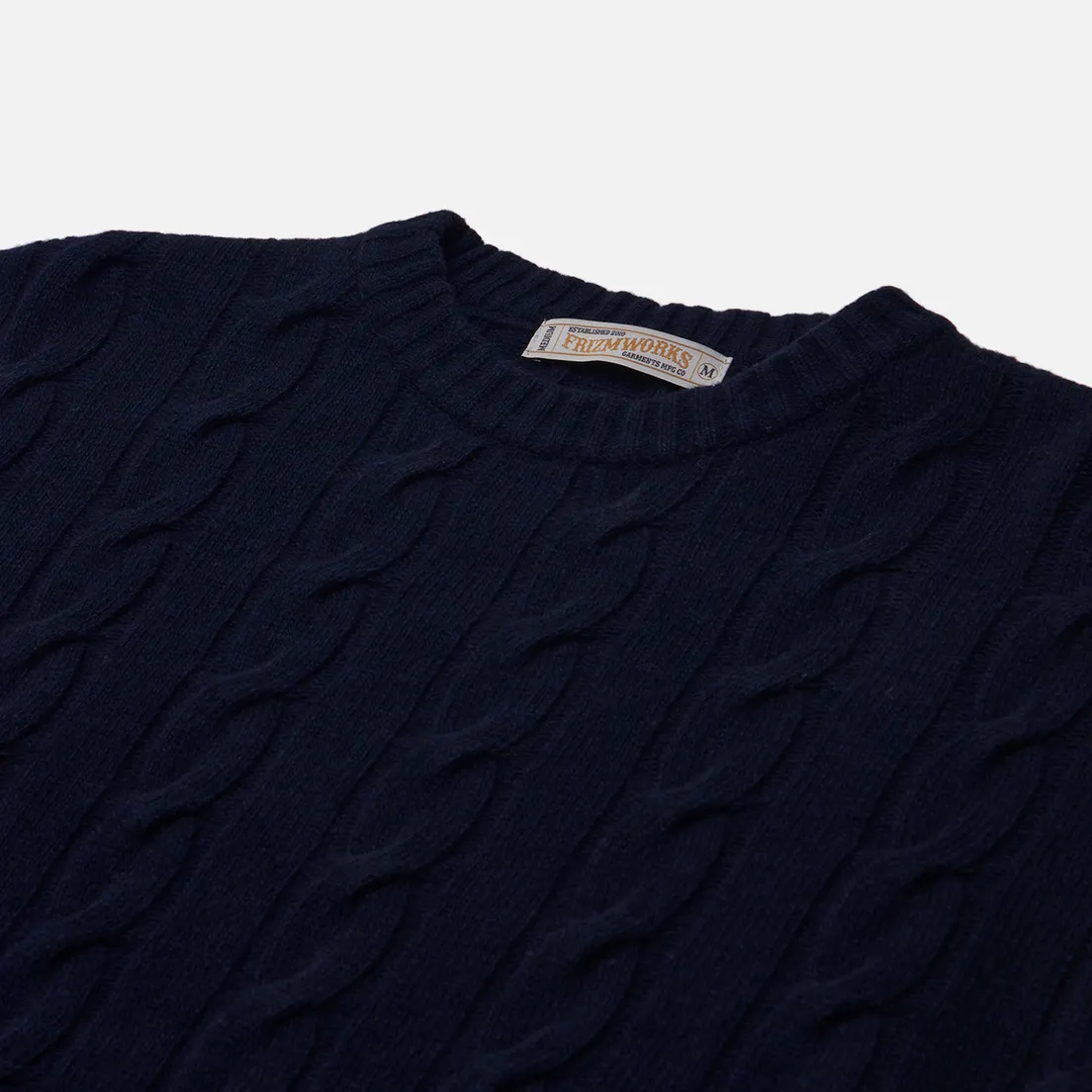FrizmWORKS Мужской свитер Wool Cable Relax