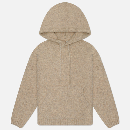 фото Мужской свитер frizmworks wave boucle hoodie, цвет бежевый, размер m