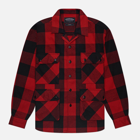 фото Мужская рубашка frizmworks buffalo check, цвет красный, размер m