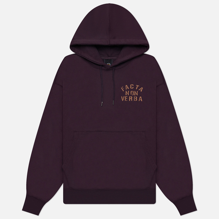 фото Мужская толстовка frizmworks facta non verba hoodie, цвет фиолетовый, размер m