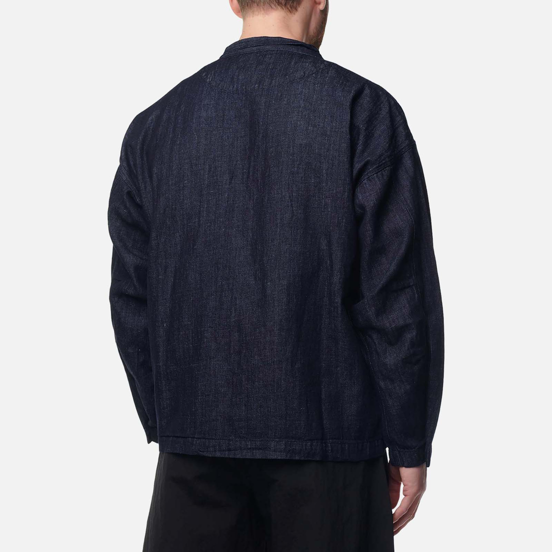FrizmWORKS Мужская джинсовая куртка Linen Denim Trucker Durumagi