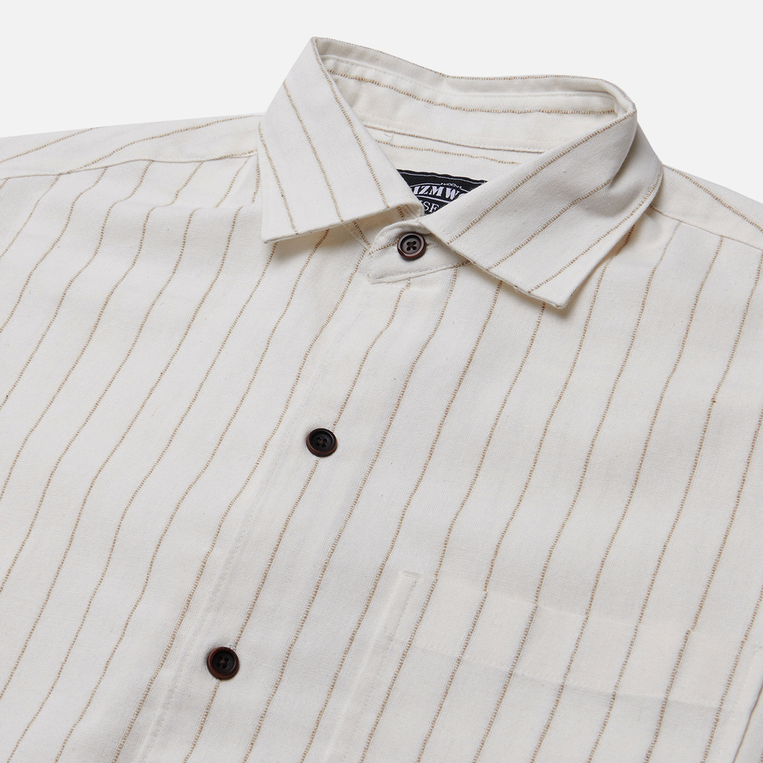 FrizmWORKS Мужская рубашка Stripe Linen Napoli